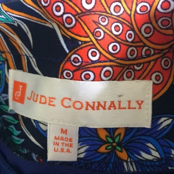 Jude Connally Ella Ponte Dress Blue Size M Round Neck Knee Length SS Business - Picture 5 of 5